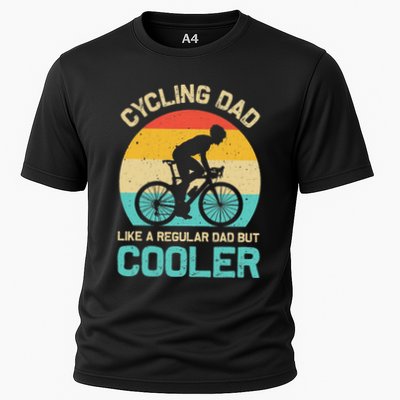 Cycling Dad Like A Regular Dad But Cooler Funny Cyclist Gift Performance Shirt