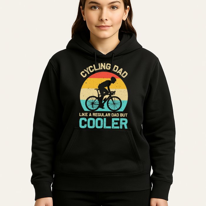 Cycling Dad Like A Regular Dad But Cooler Funny Cyclist Gift Hoodie