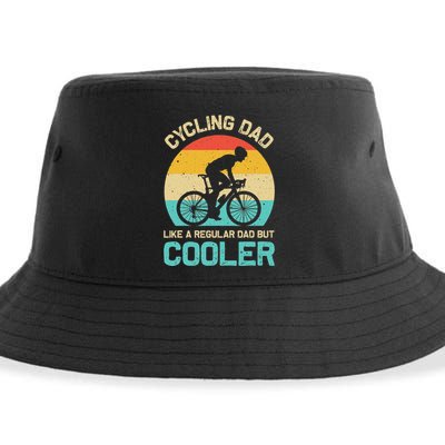 Cycling Dad Like A Regular Dad But Cooler Funny Cyclist Gift Sustainable Bucket Hat