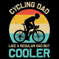 Cycling Dad Like A Regular Dad But Cooler Funny Cyclist Gift Bucket Hat