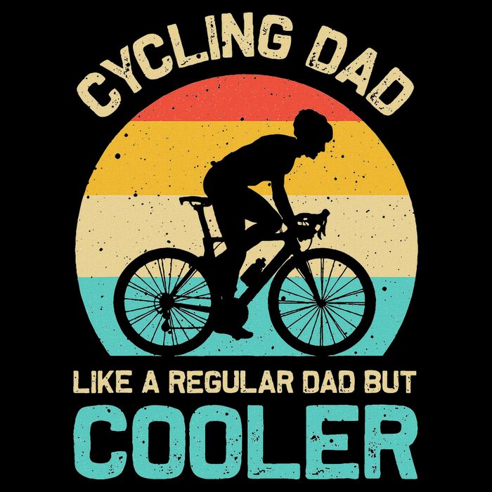 Cycling Dad Like A Regular Dad But Cooler Funny Cyclist Gift Bucket Hat