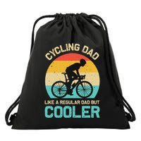 Cycling Dad Like A Regular Dad But Cooler Funny Cyclist Gift Drawstring Bag