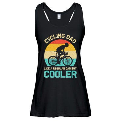 Cycling Dad Like A Regular Dad But Cooler Funny Cyclist Gift Ladies Essential Flowy Tank