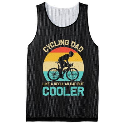 Cycling Dad Like A Regular Dad But Cooler Funny Cyclist Gift Mesh Reversible Basketball Jersey Tank
