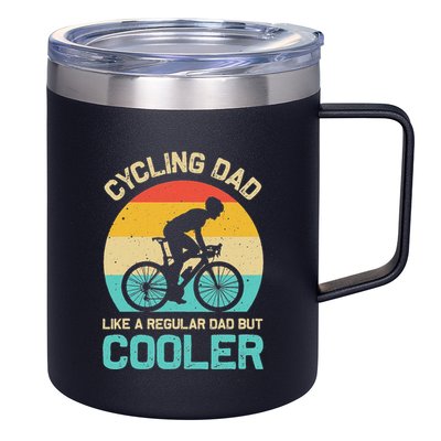 Cycling Dad Like A Regular Dad But Cooler Funny Cyclist Gift 12oz Stainless Steel Coffee Mug