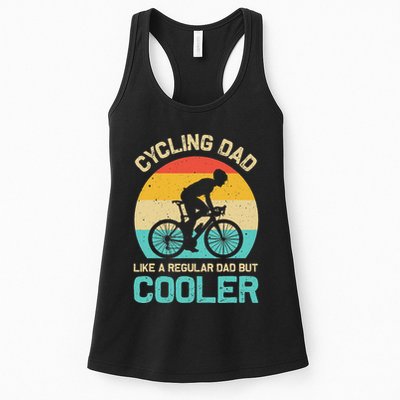 Cycling Dad Like A Regular Dad But Cooler Funny Cyclist Gift Womens Tank Top