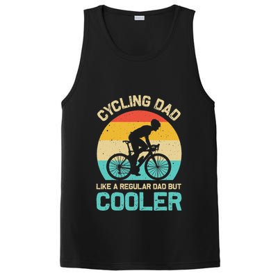 Cycling Dad Like A Regular Dad But Cooler Funny Cyclist Gift PosiCharge Competitor Tank