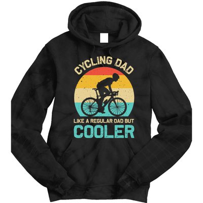 Cycling Dad Like A Regular Dad But Cooler Funny Cyclist Gift Tie Dye Hoodie