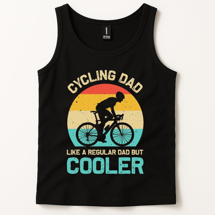 Cycling Dad Like A Regular Dad But Cooler Funny Cyclist Gift Tank Top