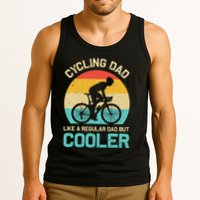 Cycling Dad Like A Regular Dad But Cooler Funny Cyclist Gift Tank Top