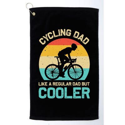 Cycling Dad Like A Regular Dad But Cooler Funny Cyclist Gift Golf Towel