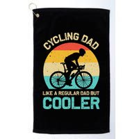 Cycling Dad Like A Regular Dad But Cooler Funny Cyclist Gift Golf Towel