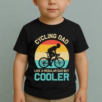 Cycling Dad Like A Regular Dad But Cooler Funny Cyclist Gift Toddler T-Shirt