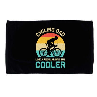 Cycling Dad Like A Regular Dad But Cooler Funny Cyclist Gift Microfiber Hand Towel