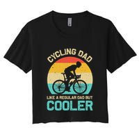 Cycling Dad Like A Regular Dad But Cooler Funny Cyclist Gift Crop Top
