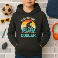 Cycling Dad Like A Regular Dad But Cooler Funny Cyclist Gift Kids Hoodie