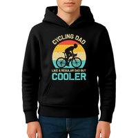 Cycling Dad Like A Regular Dad But Cooler Funny Cyclist Gift Kids Hoodie