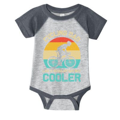 Cycling Dad Like A Regular Dad But Cooler Funny Cyclist Gift Infant Baby Jersey Bodysuit