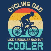 Cycling Dad Like A Regular Dad But Cooler Funny Cyclist Gift Infant Baby Jersey Bodysuit