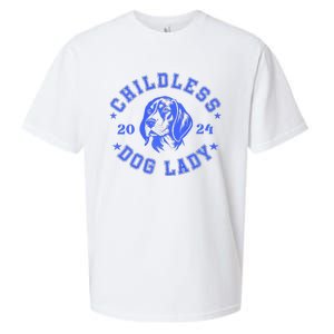 Childless Dog Ladies Voting For Kamala 2024 Sueded Cloud Jersey T-Shirt