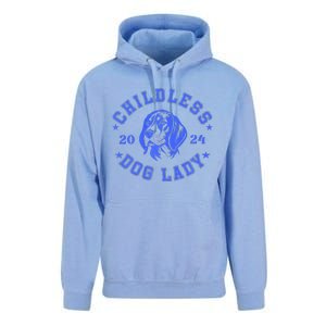 Childless Dog Ladies Voting For Kamala 2024 Unisex Surf Hoodie