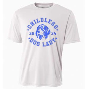 Childless Dog Ladies Voting For Kamala 2024 Cooling Performance Crew T-Shirt