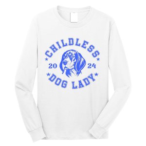 Childless Dog Ladies Voting For Kamala 2024 Long Sleeve Shirt