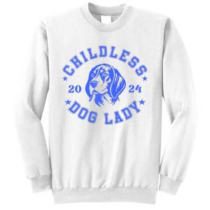 Childless Dog Ladies Voting For Kamala 2024 Sweatshirt