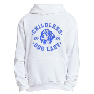 Childless Dog Ladies Voting For Kamala 2024 Urban Pullover Hoodie