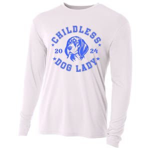 Childless Dog Ladies Voting For Kamala 2024 Cooling Performance Long Sleeve Crew