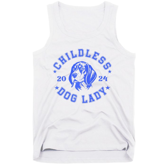 Childless Dog Ladies Voting For Kamala 2024 Tank Top