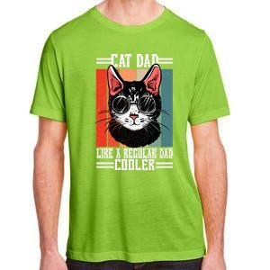 Cat Dad Like A Regular Dad Cooler Gift Adult ChromaSoft Performance T-Shirt