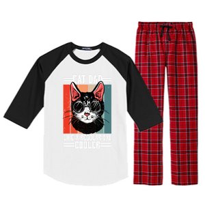 Cat Dad Like A Regular Dad Cooler Gift Raglan Sleeve Pajama Set