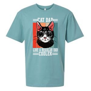 Cat Dad Like A Regular Dad Cooler Gift Sueded Cloud Jersey T-Shirt