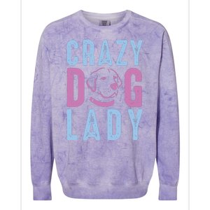 Crazy Dog Lady Colorblast Crewneck Sweatshirt