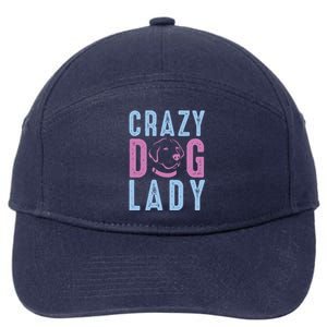 Crazy Dog Lady 7-Panel Snapback Hat