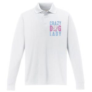 Crazy Dog Lady Performance Long Sleeve Polo