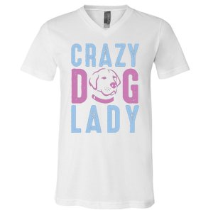 Crazy Dog Lady V-Neck T-Shirt