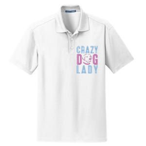 Crazy Dog Lady Dry Zone Grid Polo