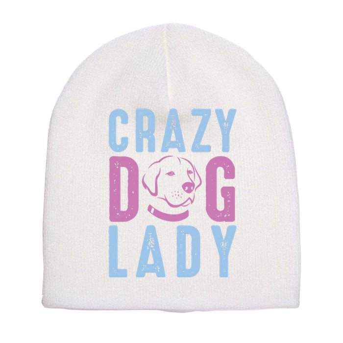 Crazy Dog Lady Short Acrylic Beanie