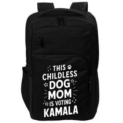 Childless Dog Lady Voting Kamala Harris Dog Mom Vote Blue Impact Tech Backpack
