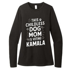 Childless Dog Lady Voting Kamala Harris Dog Mom Vote Blue Womens CVC Long Sleeve Shirt