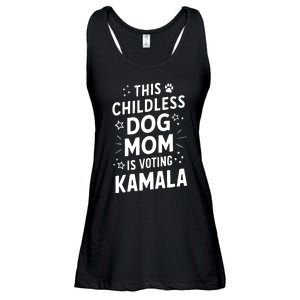 Childless Dog Lady Voting Kamala Harris Dog Mom Vote Blue Ladies Essential Flowy Tank