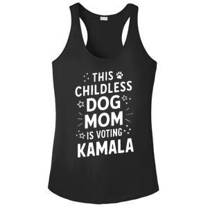 Childless Dog Lady Voting Kamala Harris Dog Mom Vote Blue Ladies PosiCharge Competitor Racerback Tank