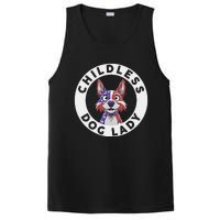 Childless Dog Lady Election Vote 2024 Patriotic PosiCharge Competitor Tank