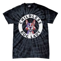 Childless Dog Lady Election Vote 2024 Patriotic Tie-Dye T-Shirt