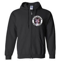 Childless Dog Lady Election Vote 2024 Patriotic Full Zip Hoodie