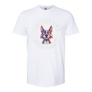 Childless Dog Lady Election Vote 2024 Patriotic Softstyle CVC T-Shirt