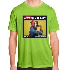 Childless Dog Lady Is Voting Kamala Election Usa 2024 Adult ChromaSoft Performance T-Shirt