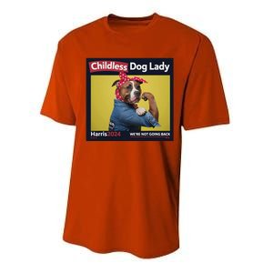 Childless Dog Lady Is Voting Kamala Election Usa 2024 Performance Sprint T-Shirt